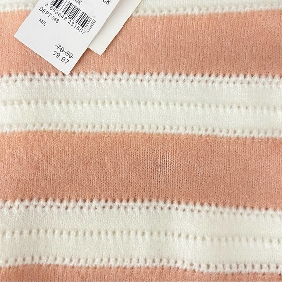 FRNCH Paris Nadiege Striped Boxy Sweater M/L NWT w/ FLAW - Picture 12 of 12